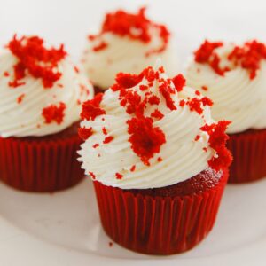 Red Velvet Cream Cheese Frosting Cupcakes